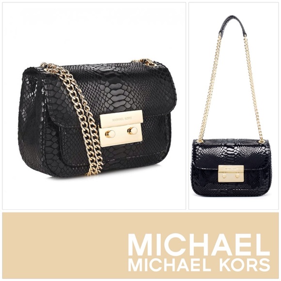 Michael Kors Handbags - Michael Kors python crossbody /shoulder bag.
